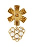  - LANE CRAWFORD VINTAGE ACCESSORIES - Christian Lacroix diamanté heart motif brooch