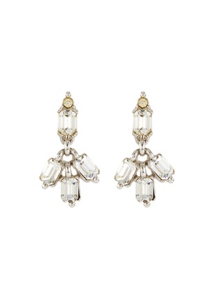 Main View - Click To Enlarge - LANE CRAWFORD VINTAGE ACCESSORIES - Diamanté drop clip earrings