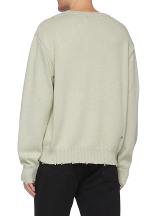 Back View - Click To Enlarge - MAISON MARGIELA - Distressed sweater