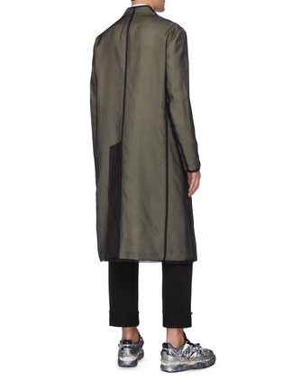 Back View - Click To Enlarge - MAISON MARGIELA - Organdy layered coat