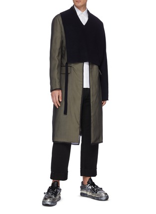 Figure View - Click To Enlarge - MAISON MARGIELA - Organdy layered coat