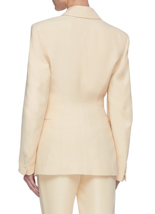 Back View - Click To Enlarge - ACNE STUDIOS - Blanket stitch suit jacket