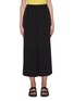Main View - Click To Enlarge - ACNE STUDIOS - Wide leg contrast stitch elastic waist twill pants