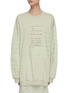 Main View - Click To Enlarge - ACNE STUDIOS - Jacquard-patches handwritten logo embroidered sweatshirt