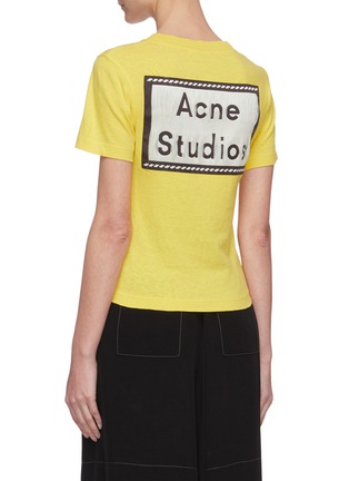 Back View - Click To Enlarge - ACNE STUDIOS - Logo patch T-shirt