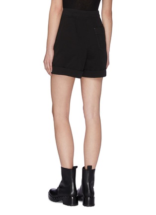 Back View - Click To Enlarge - ACNE STUDIOS - Belted cotton twill shorts