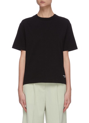 Main View - Click To Enlarge - ACNE STUDIOS - Contrast tape cotton T-shirt
