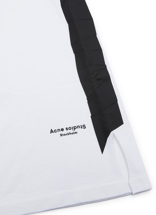 Detail View - Click To Enlarge - ACNE STUDIOS - Contrast side tape T-shirt dress