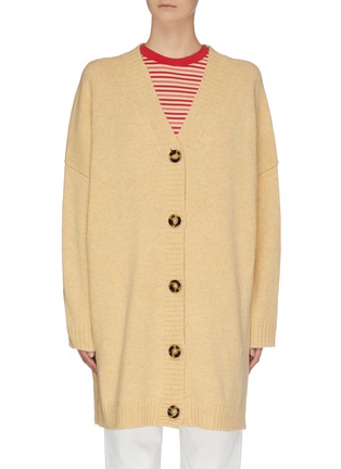 Main View - Click To Enlarge - ACNE STUDIOS - Oversized wool knit cardigan