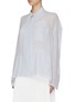 Front View - Click To Enlarge - ACNE STUDIOS - Sheer georgette blouse
