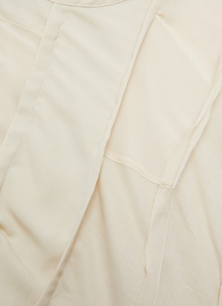  - ACNE STUDIOS - Bias-cut diagonal patchwork blouse