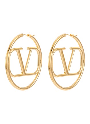 Main View - Click To Enlarge - VALENTINO GARAVANI - Valentino Garavani 'VLOGO' circle earrings