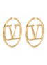 Main View - Click To Enlarge - VALENTINO GARAVANI - Valentino Garavani 'VLOGO' circle earrings