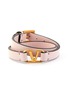 Main View - Click To Enlarge - VALENTINO GARAVANI - Valentino Garavani 'VLOGO' double leather bracelet