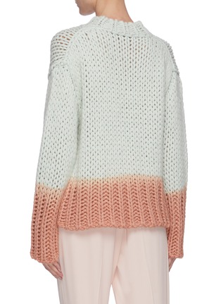 Back View - Click To Enlarge - ACNE STUDIOS - Dip dye effect chunky knit sweater