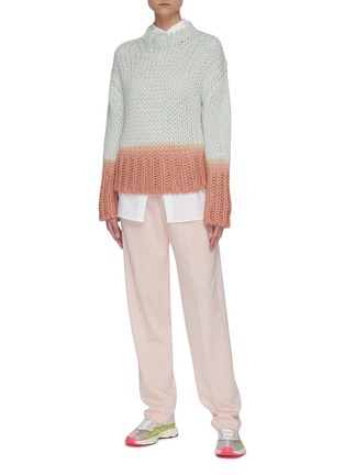 Figure View - Click To Enlarge - ACNE STUDIOS - Dip dye effect chunky knit sweater