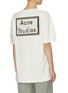 Back View - Click To Enlarge - ACNE STUDIOS - Label patch oversized cotton T-shirt