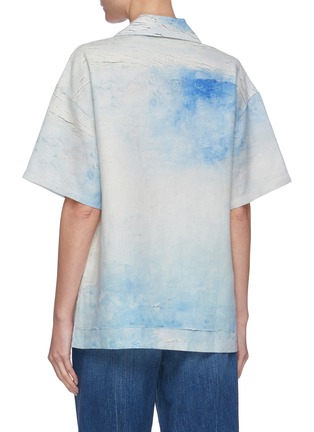 Back View - Click To Enlarge - ACNE STUDIOS - Abstract landscape print shirt