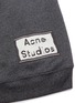  - ACNE STUDIOS - Oversized label patch cotton hoodie