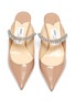 Detail View - Click To Enlarge - JIMMY CHOO - 'Bing 65' crystal strap patent leather pumps