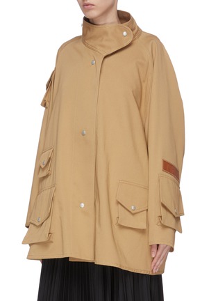 Front View - Click To Enlarge - LOEWE - Patch pocket military parka