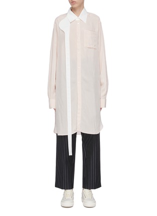Main View - Click To Enlarge - LOEWE - Strap oversized shirt