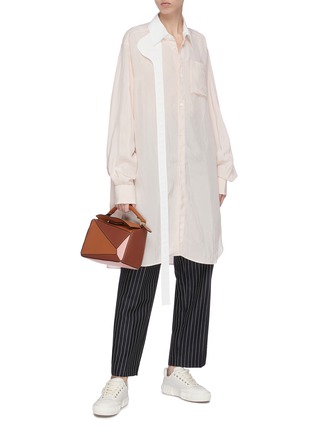 Figure View - Click To Enlarge - LOEWE - Strap oversized shirt