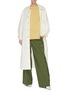 Figure View - Click To Enlarge - LOEWE - Bi colour collar anagram wool sweater