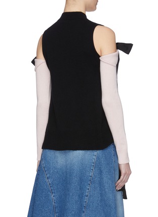 Back View - Click To Enlarge - LOEWE - Shoulder cutout bow top