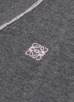  - LOEWE - Contrast stitch anagram wool cardigan