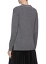 Back View - Click To Enlarge - LOEWE - Contrast stitch anagram wool cardigan