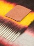 Detail View - Click To Enlarge - LOEWE - Stripe fringe hem mohair blanket