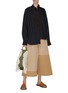 Figure View - Click To Enlarge - LOEWE - Colourblock culotte pants