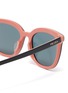 Detail View - Click To Enlarge - PRADA - 'D Frame' acetate frame colourblock sunglasses