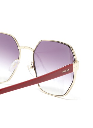 Detail View - Click To Enlarge - PRADA - Angular frame acetate sunglasses