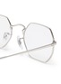 Detail View - Click To Enlarge - RAY-BAN - Metal frame angular optical glasses