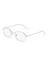 Main View - Click To Enlarge - RAY-BAN - Metal frame angular optical glasses