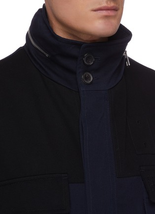 Detail View - Click To Enlarge - LOEWE - Patch pocket colourblock parka