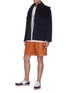 Figure View - Click To Enlarge - LOEWE - Patch pocket colourblock parka