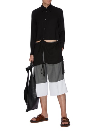 Figure View - Click To Enlarge - LOEWE - Cut-off Panel Shirt