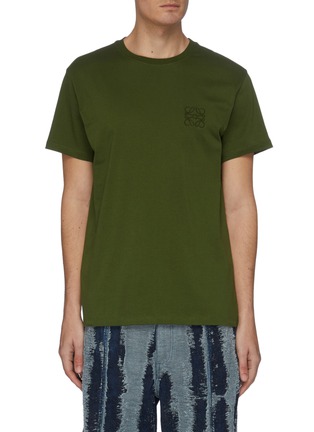 Main View - Click To Enlarge - LOEWE - Anagram embroidered T-shirt
