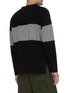 Back View - Click To Enlarge - LOEWE - Contrast panel anagram embroidered sweater