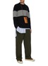 Figure View - Click To Enlarge - LOEWE - Contrast panel anagram embroidered sweater