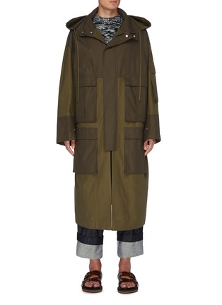 Main View - Click To Enlarge - LOEWE - Multi Patch Pocket Hooded Parke