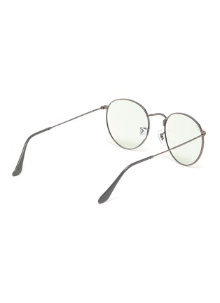 Figure View - Click To Enlarge - RAY-BAN - Round metal frame sunglasses