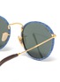 Detail View - Click To Enlarge - RAY-BAN - Denim frame metal temple round sunglasses