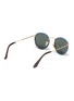 Figure View - Click To Enlarge - RAY-BAN - Denim frame metal temple round sunglasses