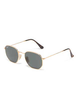 Main View - Click To Enlarge - RAY-BAN - 'RB3548' metal frame hexagonal sunglasses