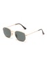 Main View - Click To Enlarge - RAY-BAN - 'RB3548' metal frame hexagonal sunglasses