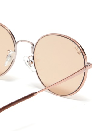 Detail View - Click To Enlarge - RAY-BAN - 'RB3447' metal frame round sunglasses
